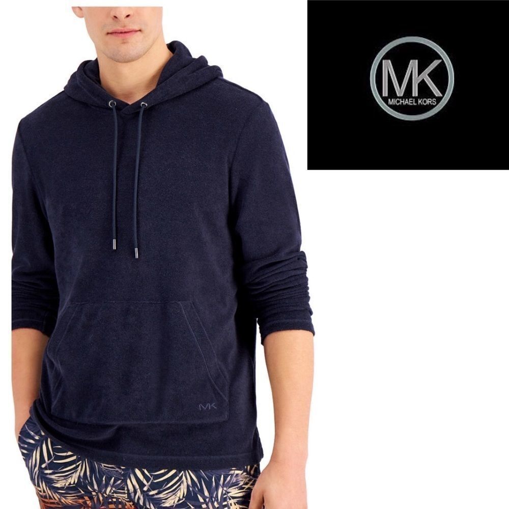 Michael Kors Men's Regular-Fit Terry Hoodie Large - Picture 11 of 11